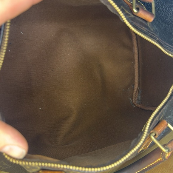 Authentic Vintage LOUIS VUITTON SPEEDY 25 Brown Monogramam Handbag Duffle - Picture 8 of 10